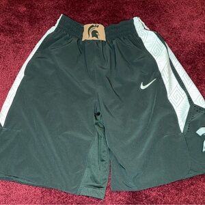Mens Nike Michigan state Spartans Authentic Team Basketball Shorts XL
